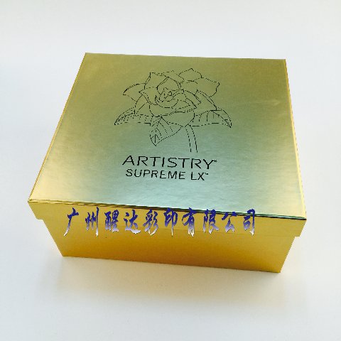 <b>Lid and base box with gold foil paper</b>